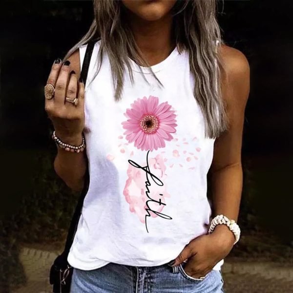 Breezy Floral Print Sleeveless Top