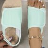 Breathable Mesh Fabric Velcro Beach Sandals
